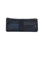 ESTIPOSS Men’s Bifold Wallet – Brown Pebbled Leather with Metallic Emblem - Image 2