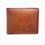 ESTIPOSS Men’s Premium Leather Bifold Wallet – Brown with Embossed Logo