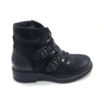Shoe Mafia Womens Black Buckle Ankle Boots - Image 2
