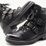 Shoe Mafia Womens Black Buckle Ankle Boots - Image 3