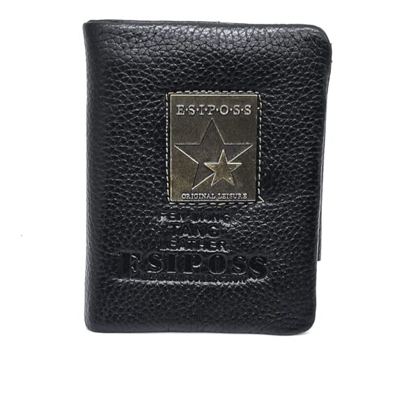 ESTIPOSS Mens Premium Leather Bifold wallet – Black